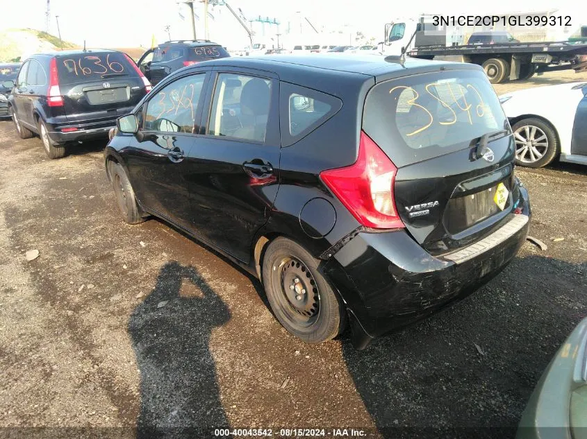 3N1CE2CP1GL399312 2016 Nissan Versa Note Sv