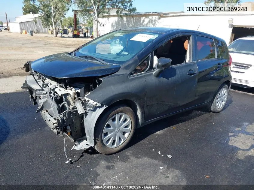 2016 Nissan Versa Note S (Sr)/S Plus/Sl/Sr/Sv VIN: 3N1CE2CP0GL369248 Lot: 40141143