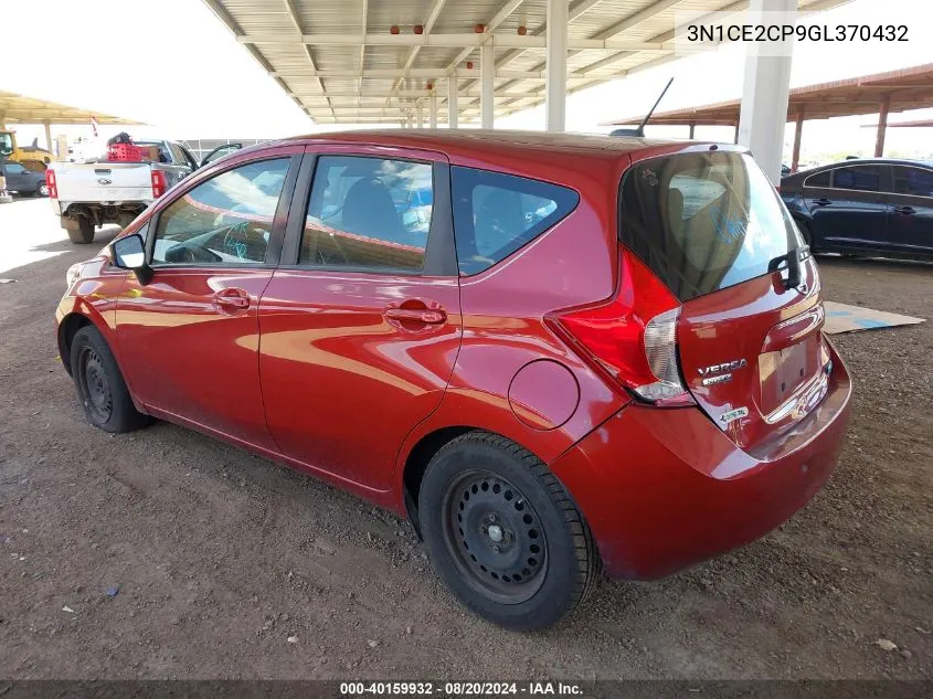 2016 Nissan Versa Note S (Sr)/S Plus/Sl/Sr/Sv VIN: 3N1CE2CP9GL370432 Lot: 40159932