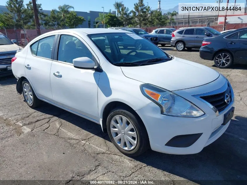 3N1CN7APXGL844484 2016 Nissan Versa 1.6 Sv