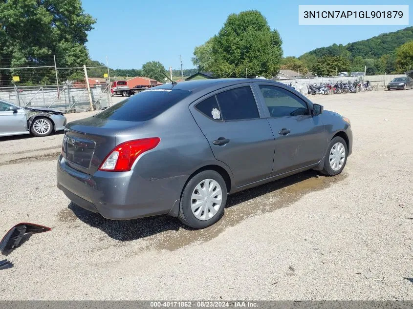 2016 Nissan Versa 1.6 S VIN: 3N1CN7AP1GL901879 Lot: 40171862