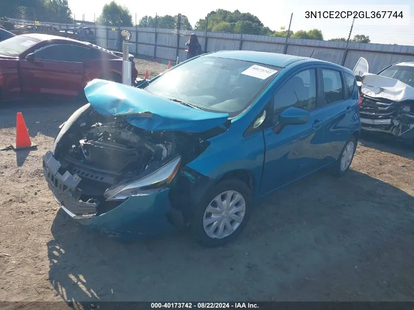 3N1CE2CP2GL367744 2016 Nissan Versa Note S Plus