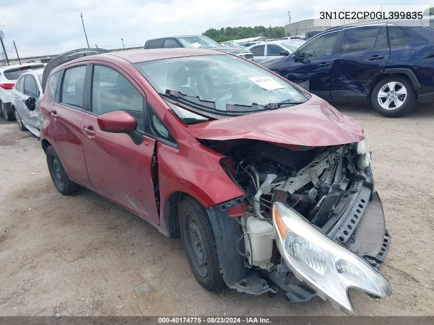 2016 Nissan Versa Note S (Sr)/S Plus/Sl/Sr/Sv VIN: 3N1CE2CP0GL399835 Lot: 40174775