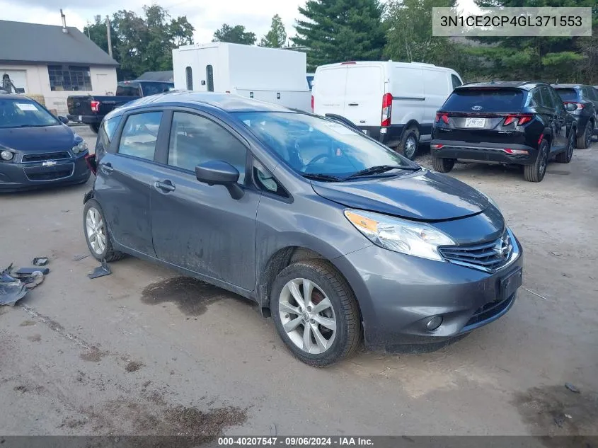 2016 Nissan Versa Note Sl VIN: 3N1CE2CP4GL371553 Lot: 40207547