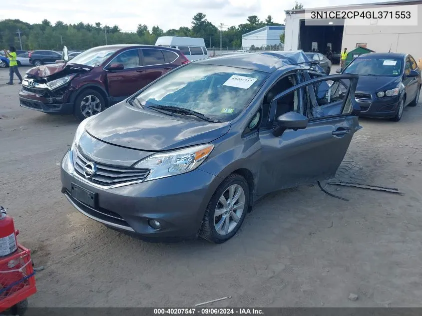 2016 Nissan Versa Note Sl VIN: 3N1CE2CP4GL371553 Lot: 40207547