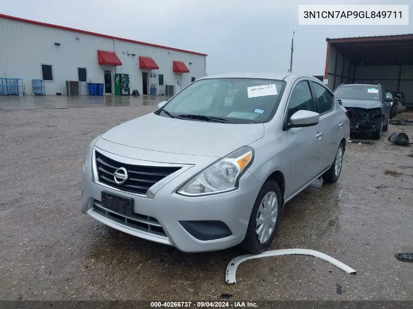 3N1CN7AP9GL849711 2016 Nissan Versa 1.6 S/1.6 S+/1.6 Sl/1.6 Sv