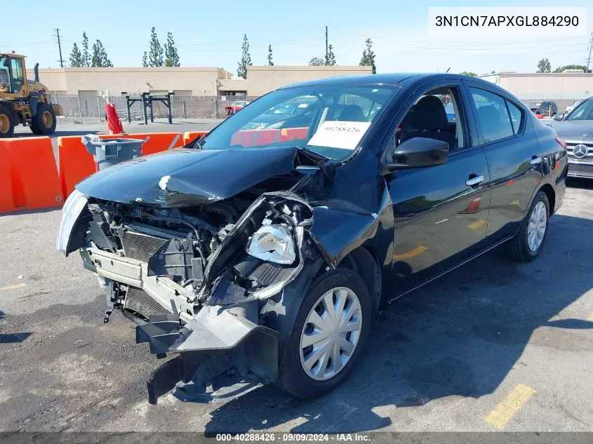 3N1CN7APXGL884290 2016 Nissan Versa 1.6 Sv