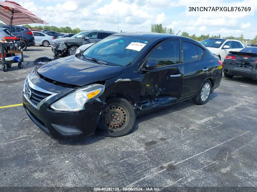 2016 Nissan Versa 1.6 Sv VIN: 3N1CN7APXGL876769 Lot: 40292128