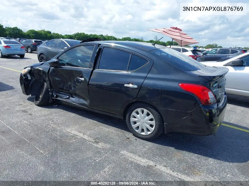 3N1CN7APXGL876769 2016 Nissan Versa 1.6 Sv