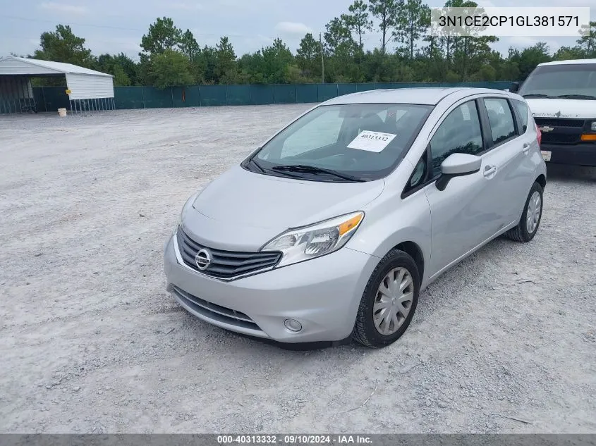 3N1CE2CP1GL381571 2016 Nissan Versa Note S (Sr)/S Plus/Sl/Sr/Sv