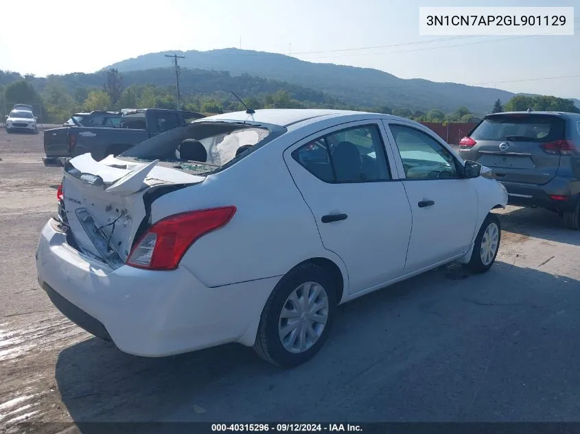 3N1CN7AP2GL901129 2016 Nissan Versa S/S Plus/Sv/Sl