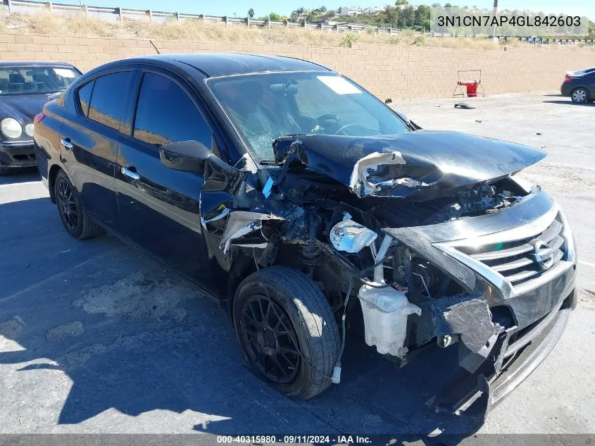 3N1CN7AP4GL842603 2016 Nissan Versa S/S Plus/Sv/Sl