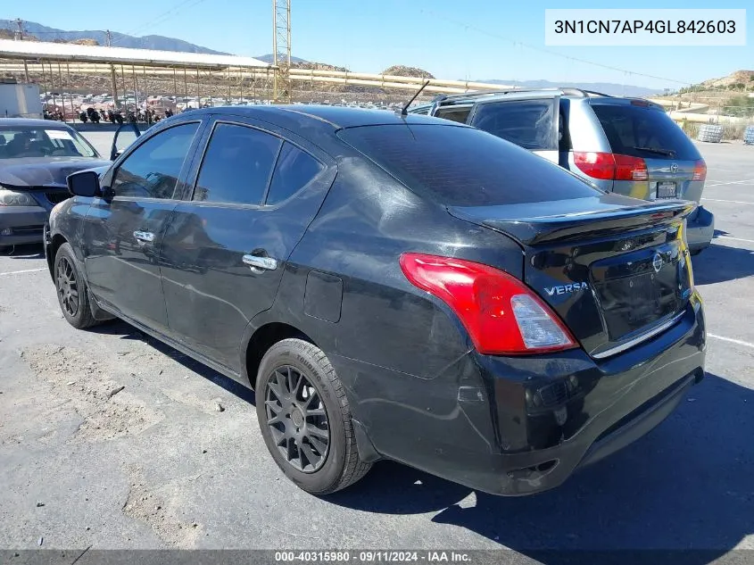 3N1CN7AP4GL842603 2016 Nissan Versa S/S Plus/Sv/Sl