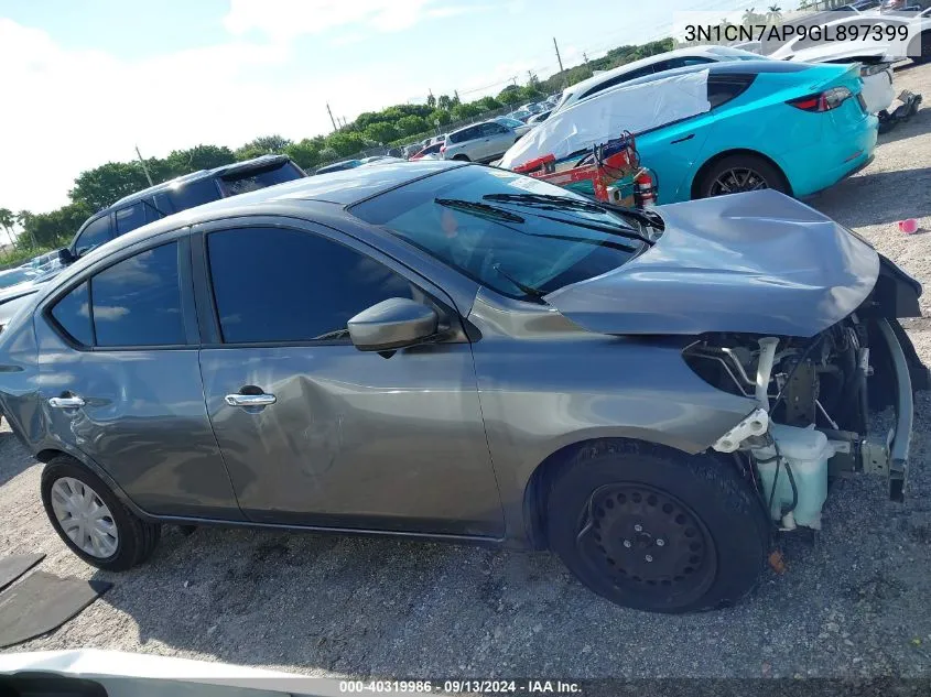 2016 Nissan Versa S/S Plus/Sv/Sl VIN: 3N1CN7AP9GL897399 Lot: 40319986