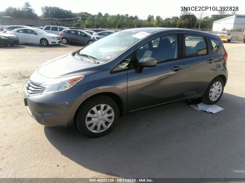 2016 Nissan Versa Note Sv VIN: 3N1CE2CP1GL392828 Lot: 40322134