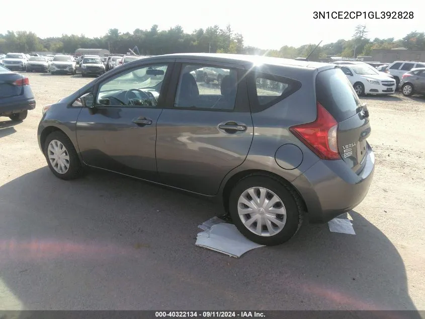 3N1CE2CP1GL392828 2016 Nissan Versa Note Sv