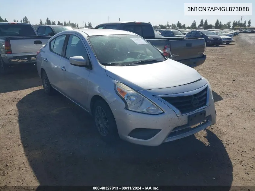 2016 Nissan Versa 1.6 S/1.6 S+/1.6 Sl/1.6 Sv VIN: 3N1CN7AP4GL873088 Lot: 40327913