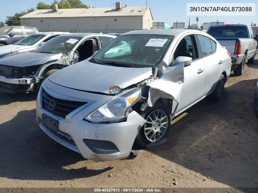 2016 Nissan Versa 1.6 S/1.6 S+/1.6 Sl/1.6 Sv VIN: 3N1CN7AP4GL873088 Lot: 40327913