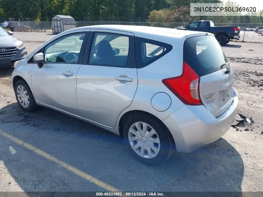 2016 Nissan Versa Note S (Sr)/S Plus/Sl/Sr/Sv VIN: 3N1CE2CP5GL369620 Lot: 40331952