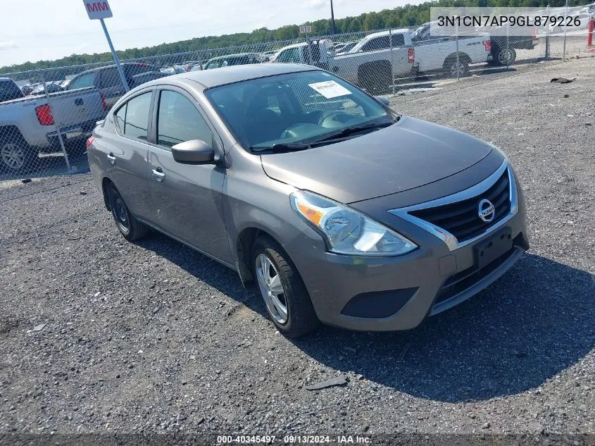 2016 Nissan Versa 1.6 Sv VIN: 3N1CN7AP9GL879226 Lot: 40345497