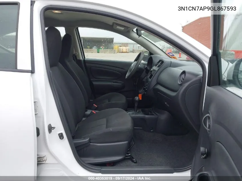 3N1CN7AP9GL867593 2016 Nissan Versa 1.6 S/1.6 S+/1.6 Sl/1.6 Sv