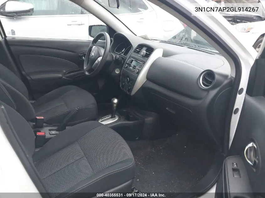 3N1CN7AP2GL914267 2016 Nissan Versa 1.6 Sv