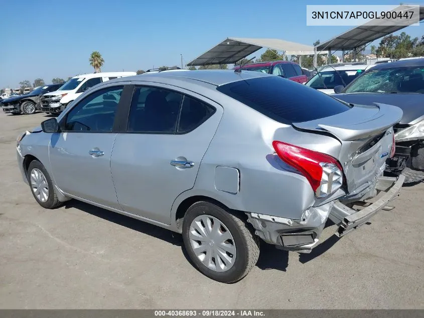 3N1CN7AP0GL900447 2016 Nissan Versa S/S Plus/Sv/Sl