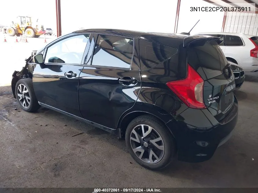 3N1CE2CP2GL375911 2016 Nissan Versa Note Sr