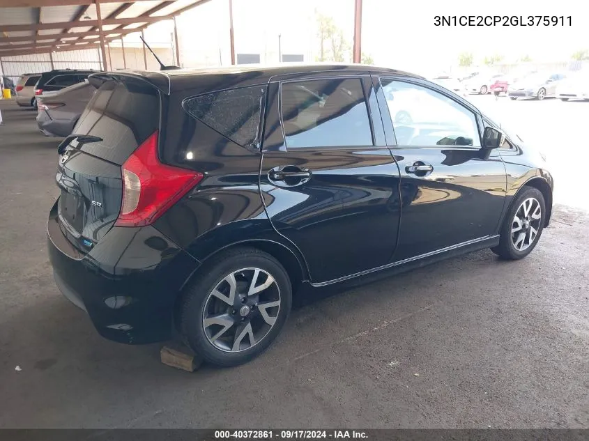 3N1CE2CP2GL375911 2016 Nissan Versa Note Sr