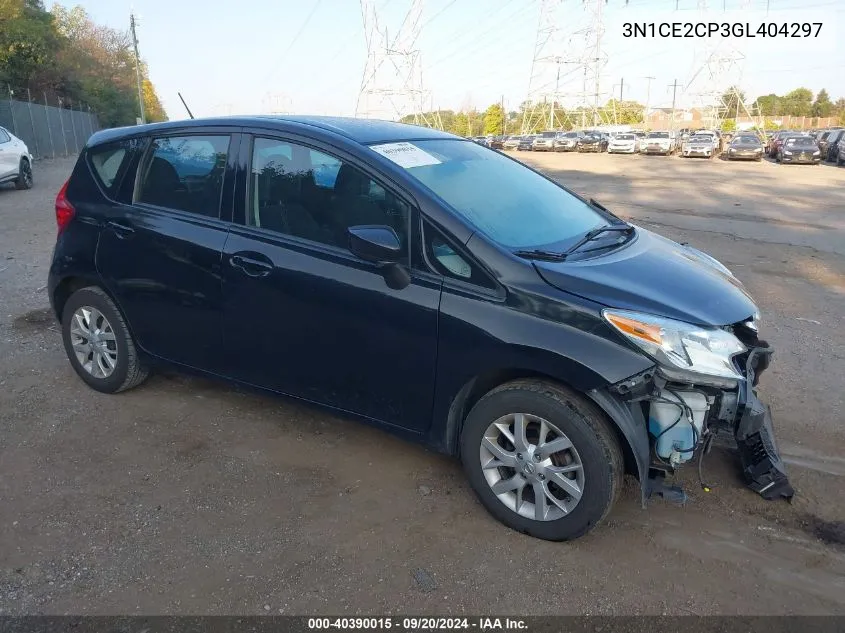 2016 Nissan Versa Note Sv VIN: 3N1CE2CP3GL404297 Lot: 40390015