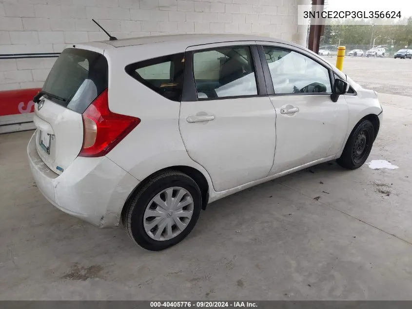 3N1CE2CP3GL356624 2016 Nissan Versa Note S Plus