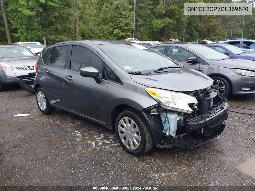 2016 Nissan Versa Note S (Sr)/S Plus/Sl/Sr/Sv VIN: 3N1CE2CP7GL369540 Lot: 40408868