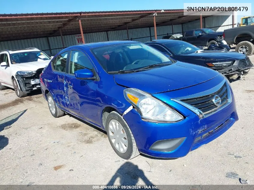 2016 Nissan Versa S/S Plus/Sv/Sl VIN: 3N1CN7AP2GL808479 Lot: 40410886