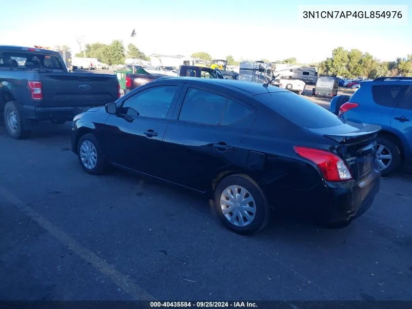 3N1CN7AP4GL854976 2016 Nissan Versa 1.6 S+