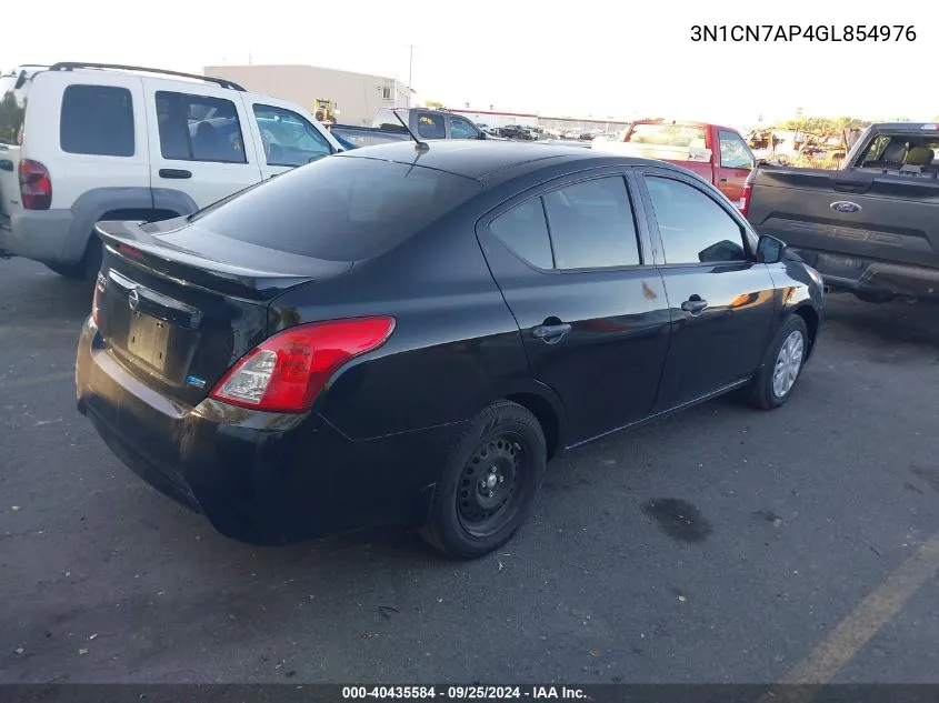 3N1CN7AP4GL854976 2016 Nissan Versa 1.6 S+