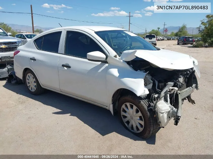 2016 Nissan Versa S/S Plus/Sv/Sl VIN: 3N1CN7AP7GL890483 Lot: 40441645