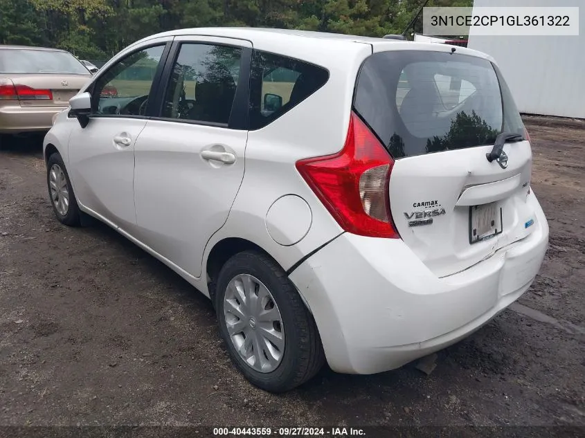 3N1CE2CP1GL361322 2016 Nissan Versa Note S (Sr)/S Plus/Sl/Sr/Sv