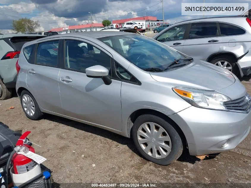 2016 Nissan Versa Note S/S Plus/Sv/Sr/Sl VIN: 3N1CE2CP0GL401499 Lot: 40453497