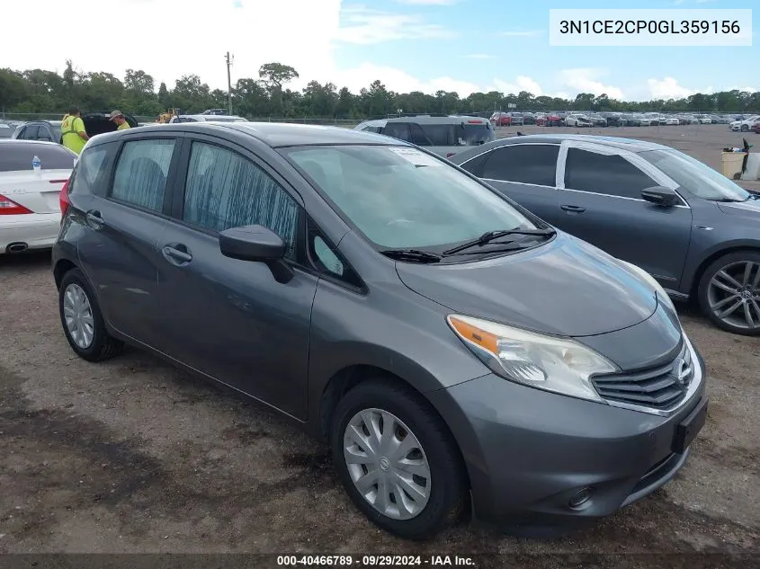 2016 Nissan Versa Note S (Sr)/S Plus/Sl/Sr/Sv VIN: 3N1CE2CP0GL359156 Lot: 40466789