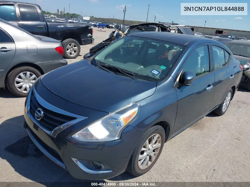 3N1CN7AP1GL844888 2016 Nissan Versa 1.6 Sv