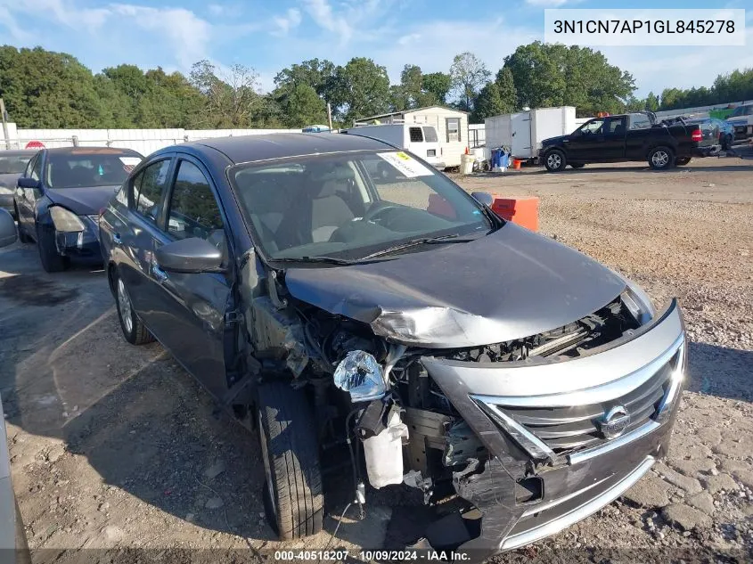 2016 Nissan Versa 1.6 Sv VIN: 3N1CN7AP1GL845278 Lot: 40518207