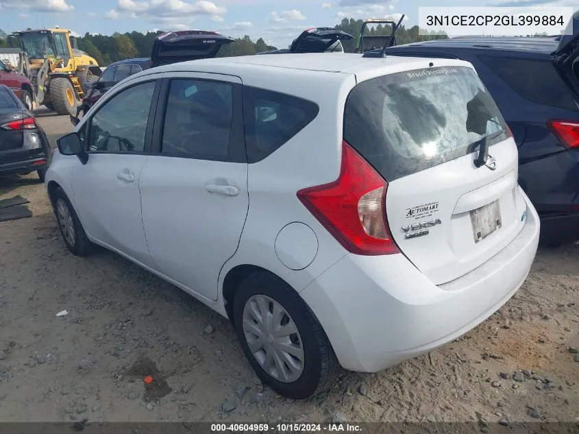 2016 Nissan Versa Note S (Sr)/S Plus/Sl/Sr/Sv VIN: 3N1CE2CP2GL399884 Lot: 40604959