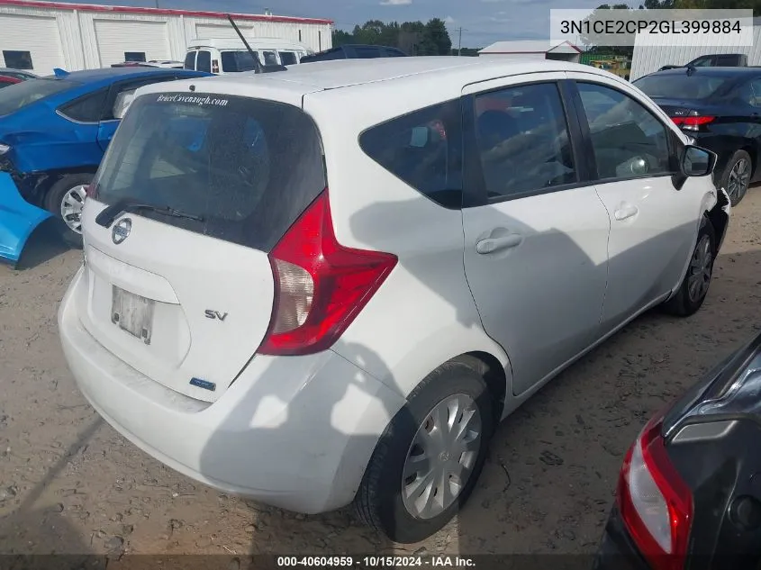 2016 Nissan Versa Note S (Sr)/S Plus/Sl/Sr/Sv VIN: 3N1CE2CP2GL399884 Lot: 40604959