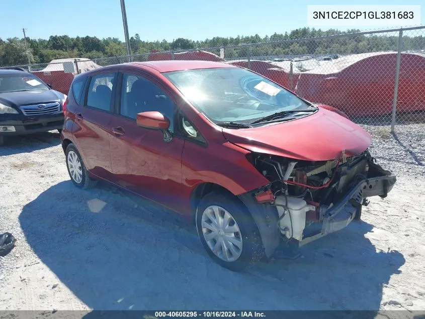 3N1CE2CP1GL381683 2016 Nissan Versa Note S (Sr)/S Plus/Sl/Sr/Sv