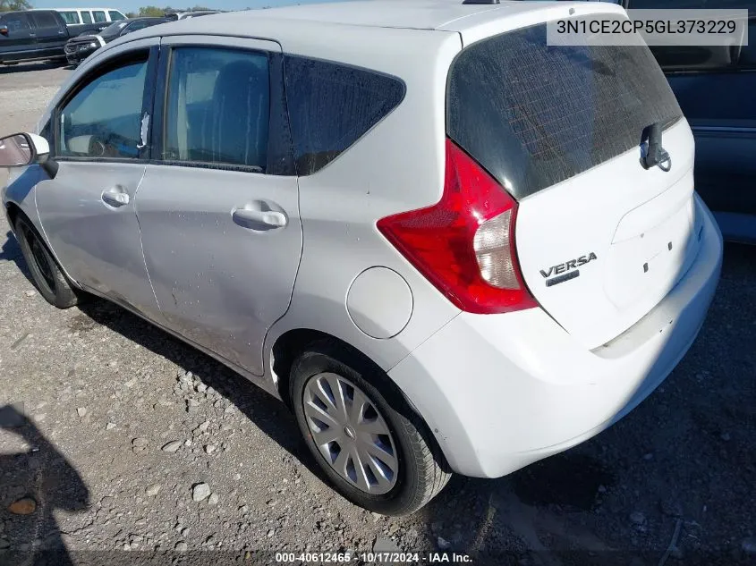 2016 Nissan Versa Note S (Sr)/S Plus/Sl/Sr/Sv VIN: 3N1CE2CP5GL373229 Lot: 40612465