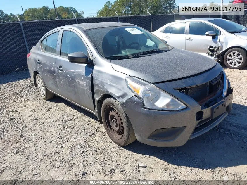 3N1CN7AP9GL917795 2016 Nissan Versa 1.6 S+