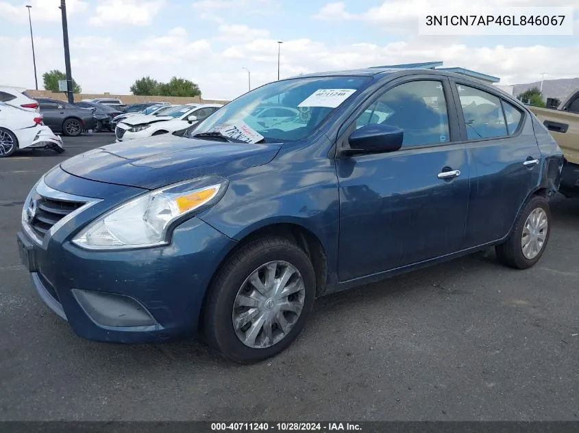 3N1CN7AP4GL846067 2016 Nissan Versa 1.6 Sv