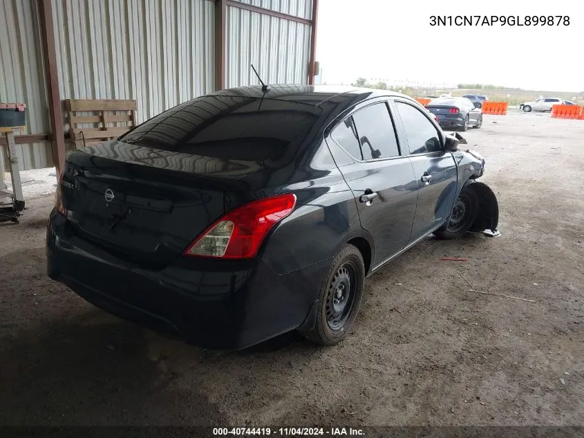 2016 Nissan Versa 1.6 S VIN: 3N1CN7AP9GL899878 Lot: 40744419