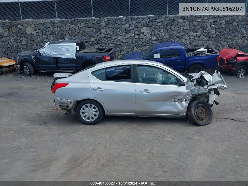 3N1CN7AP9GL816207 2016 Nissan Versa 1.6 S/1.6 S+/1.6 Sl/1.6 Sv