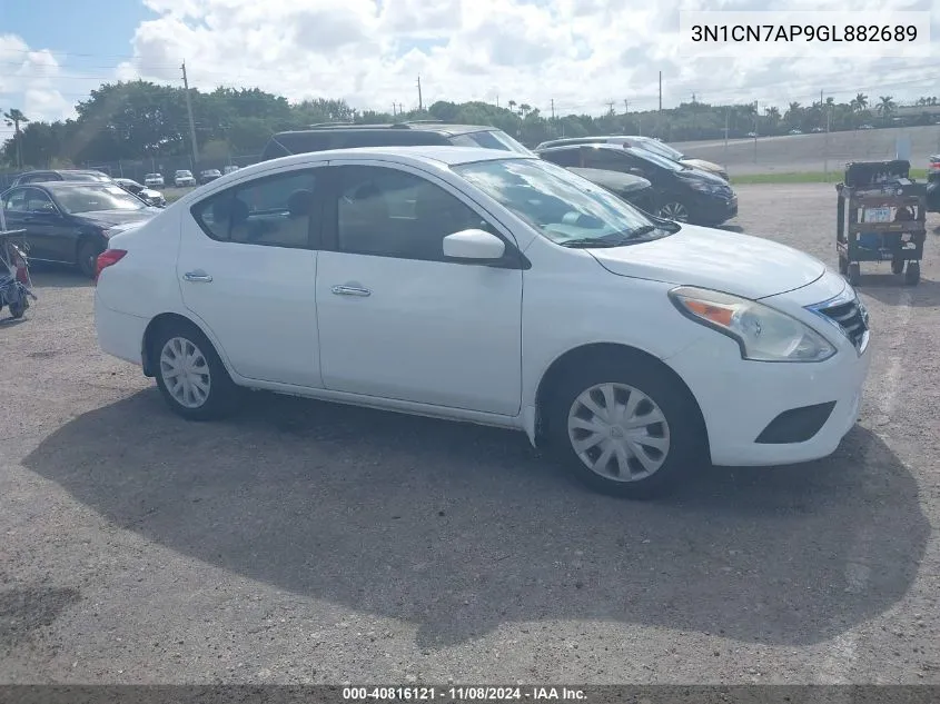 2016 Nissan Versa 1.6 Sv VIN: 3N1CN7AP9GL882689 Lot: 40816121